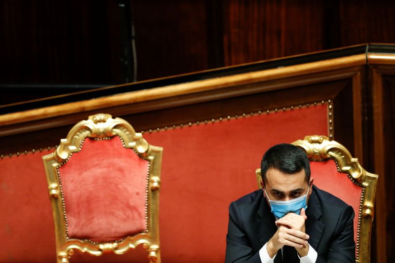 &copy; Reuters. Il ministro degli Esteri uscente Luigi Di Maio