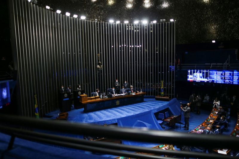 &copy; Reuters. Vista do plenário do Senado