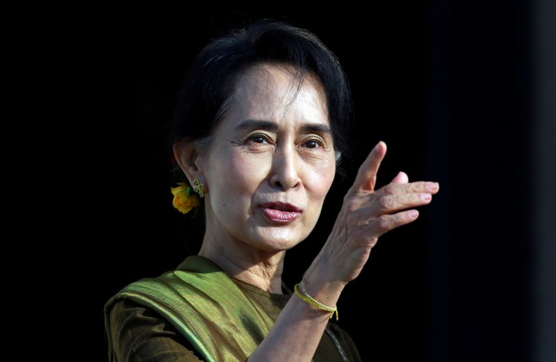 &copy; Reuters. محامي زعيمة ميانمار يقول إنه لم يتمكن من مقابلتها ويطالب بإفراج غير مشروط