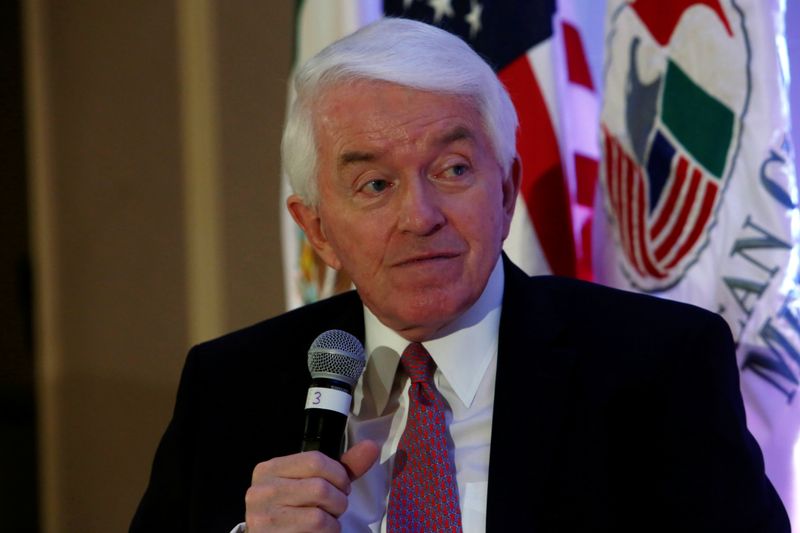 &copy; Reuters. U.S. CoC President Donohue attends event with the Mexican CoC in Mexico City