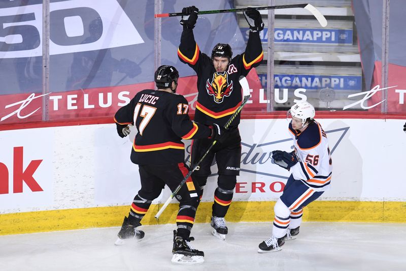 © Reuters. NHL: Edmonton Oilers at Calgary Flames