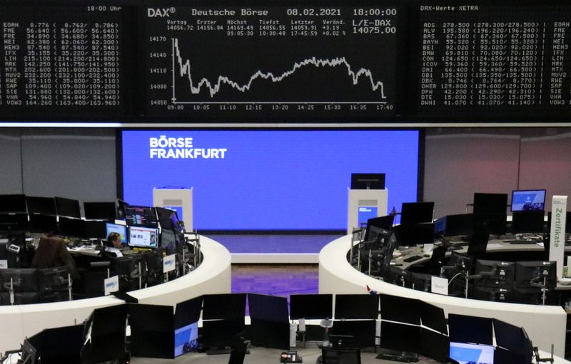 &copy; Reuters. The German share price index DAX graph is pictured at the stock exchange in Frankfurt