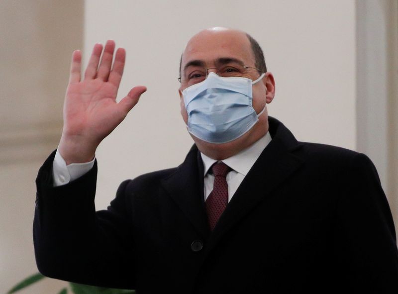 © Reuters. Il leader del Partito Democratico  Nicola Zingaretti a Roma