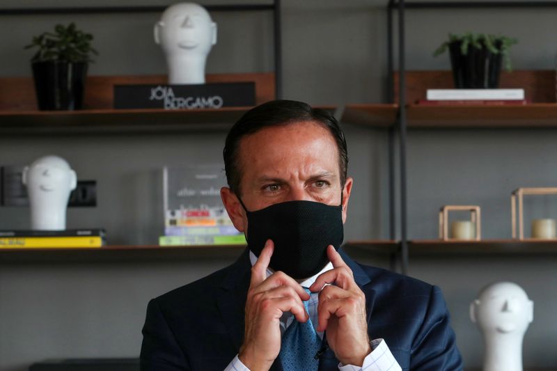 &copy; Reuters. Governador de São Paulo, João Doria