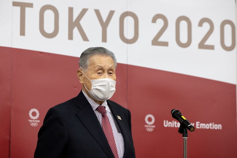 &copy; Reuters. 東京五輪組織委の森会長、辞任の方向で調整＝メディア