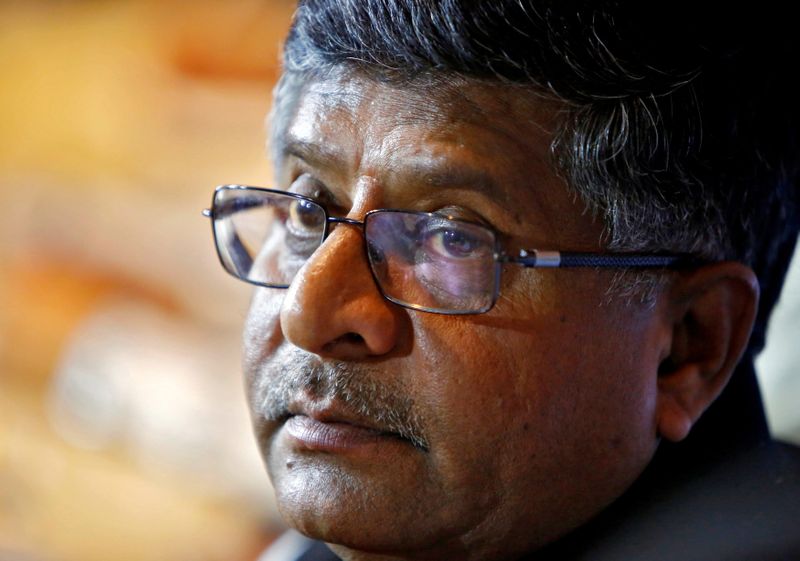 © Reuters. FILE PHOTO: India's Law and TM Prasad pauses during a news conference in New Delhi
