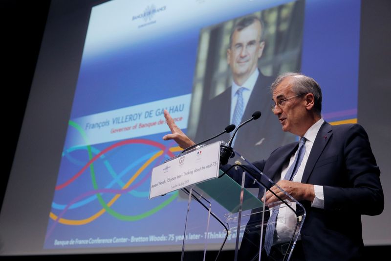 &copy; Reuters. Presidente do banco central francês, François Villeroy de Galhau