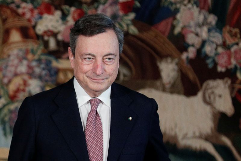 &copy; Reuters. FILE PHOTO: Prime Minister designate Draghi and his new government are sworn-in, in Rome