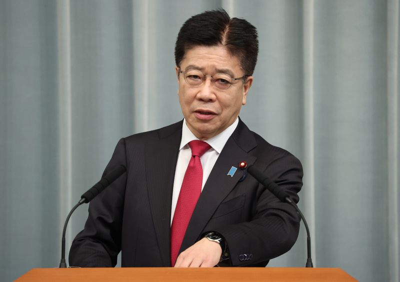 &copy; Reuters. 中国当局船舶が日本漁船に接近、国際法違反＝領海侵入で官房長官