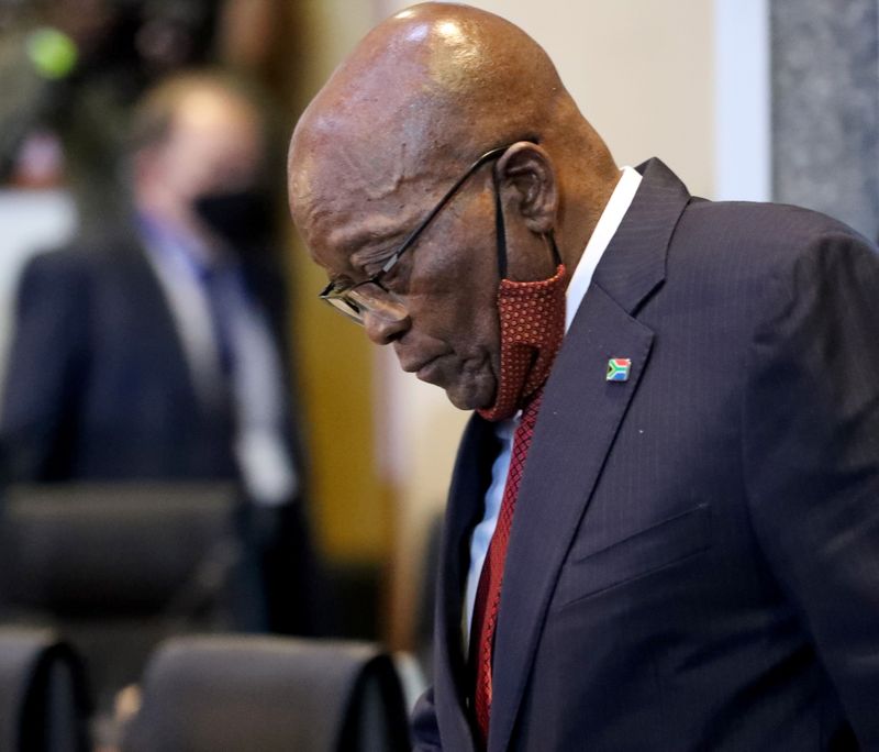 &copy; Reuters. South Africa&apos;s former president Zuma to appear before commission of inquiry into state corruption