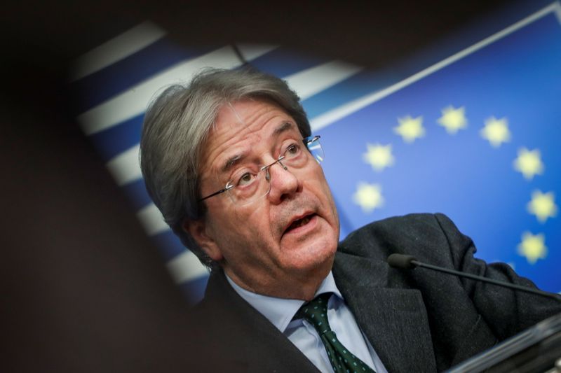 &copy; Reuters. El comisario de Economía de la UE, Paolo Gentiloni, en Bruselas