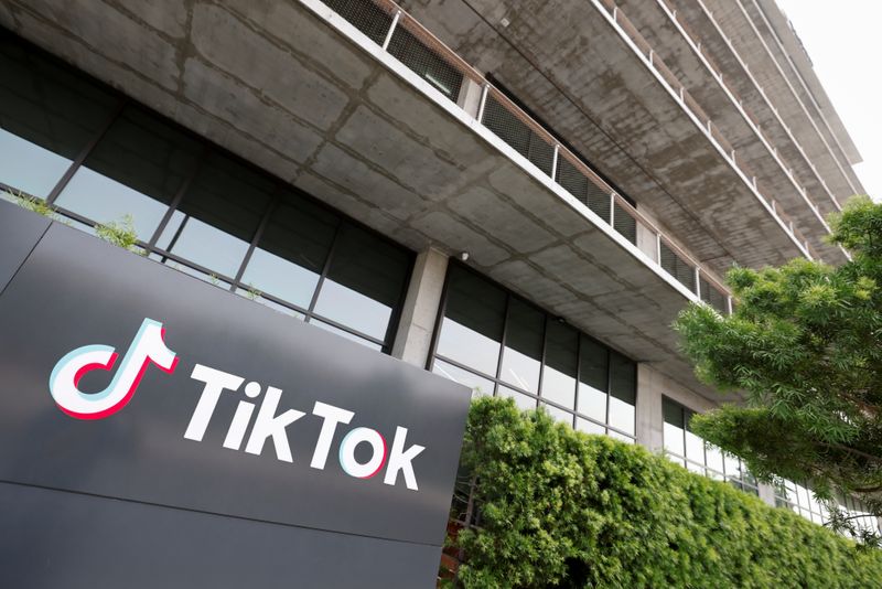 &copy; Reuters. TikTok head office in United States