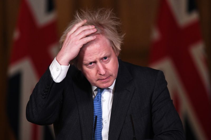 &copy; Reuters. CORONAVIRUS: BORIS JOHNSON ENVISAGE UN DÉCONFINEMENT À PARTIR DE MAI, SELON LE DAILY MAIL