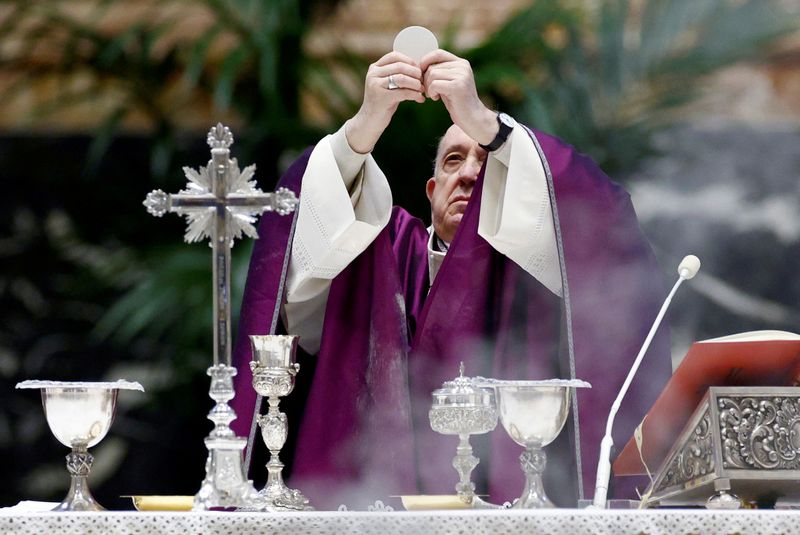 Pope starts Lent as Ash Wednesday rites scaled back for COVID-19