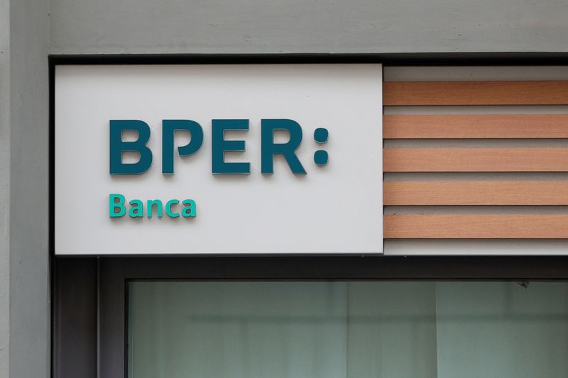 &copy; Reuters. Logo di banca Bper a Roma