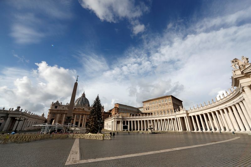 &copy; Reuters. Vista da Praça São Pedro no Vaticano