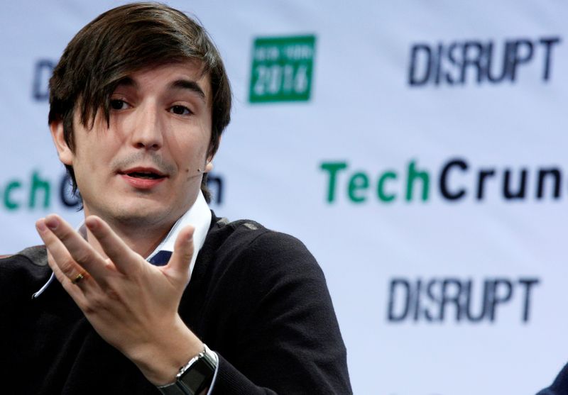 &copy; Reuters. FILE PHOTO: Vlad Tenev, co-founder and co-CEO of investing app Robinhood, speaks during the TechCrunch Disrupt event in Brooklyn borough of New York
