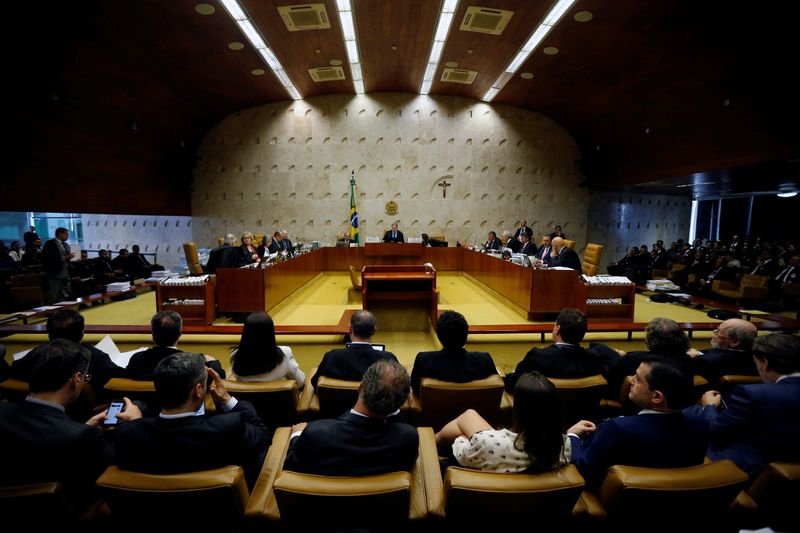 © Reuters. Vista do plenário do Supremo Tribunal Federal