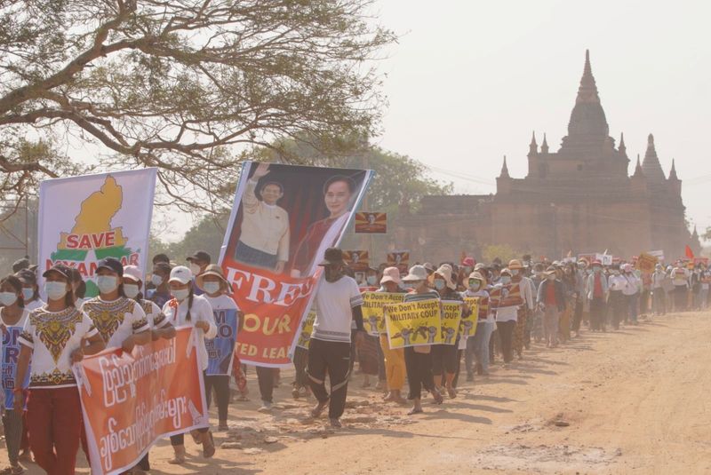 Myanmar protester dies after 10 days on life support; pressure on army grows