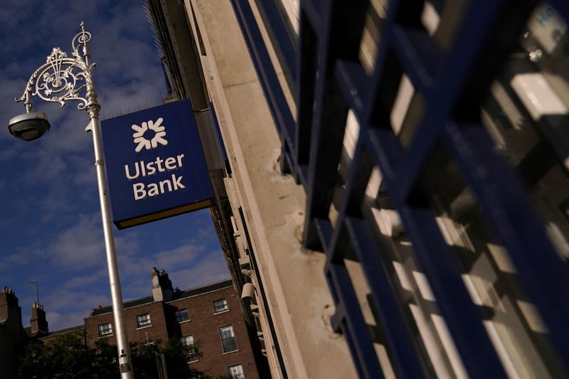 &copy; Reuters. FILE PHOTO: Signage is seen outside a branch of Ulster Bank in Dublin
