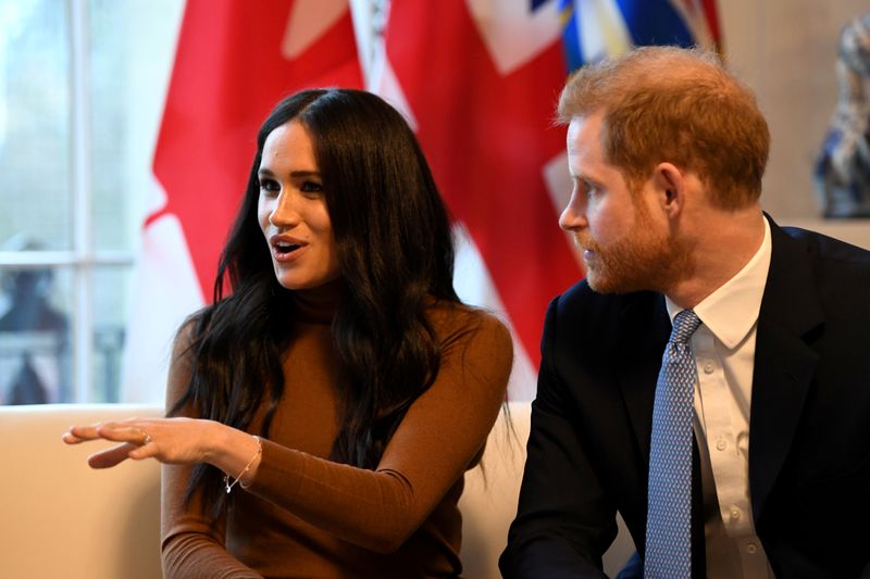 &copy; Reuters. The Duke and Duchess of Sussex visit Canada House