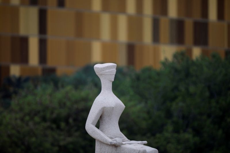 &copy; Reuters. Estátua da Justiça em frente ao STF em Brasília