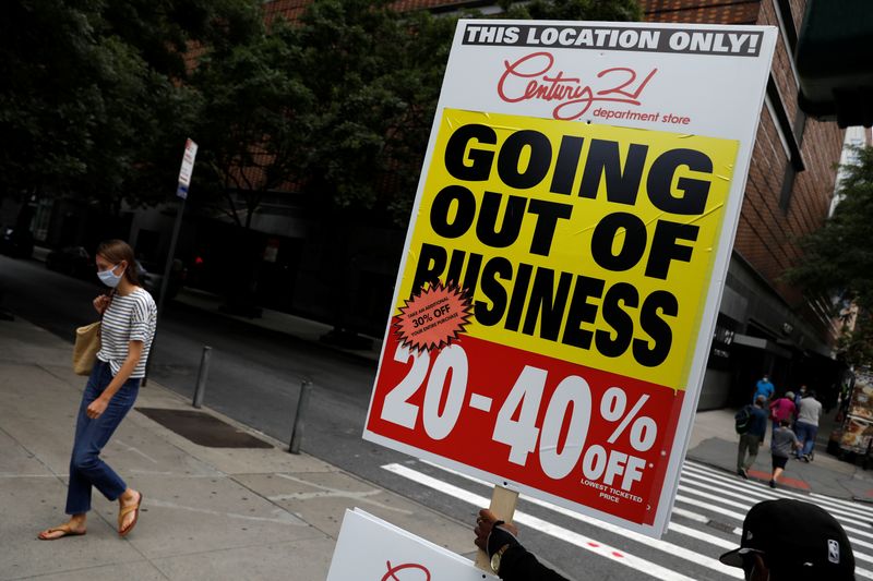 USA: Les risques de faillites d'entreprises