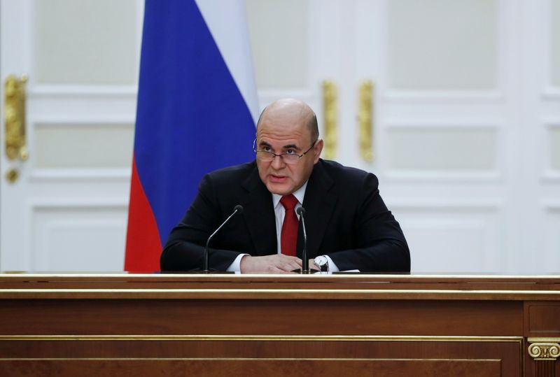 &copy; Reuters. Russian Prime Minister Mikhail Mishustin chairs a meeting in Moscow