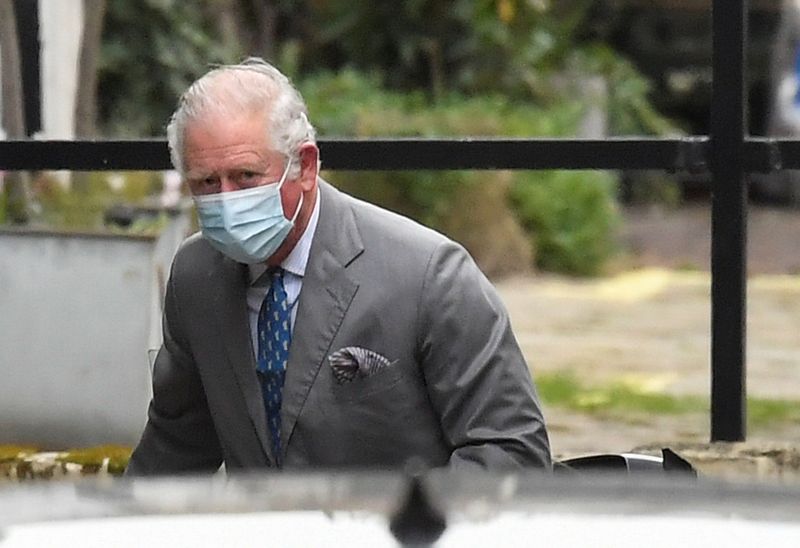 UK's Prince Charles visits father Philip in hospital