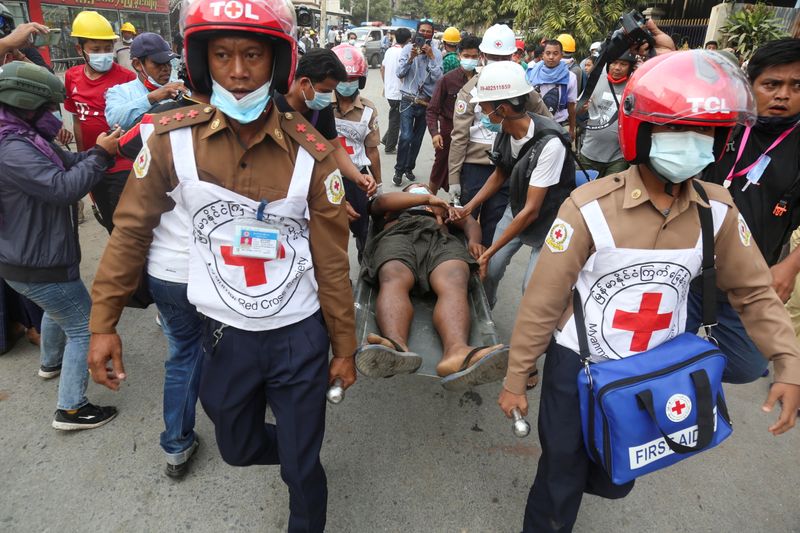 &copy; Reuters. وزارة: فرنسا تدين عنف قوات الأمن في ميانمار ضد المتظاهرين السلميين