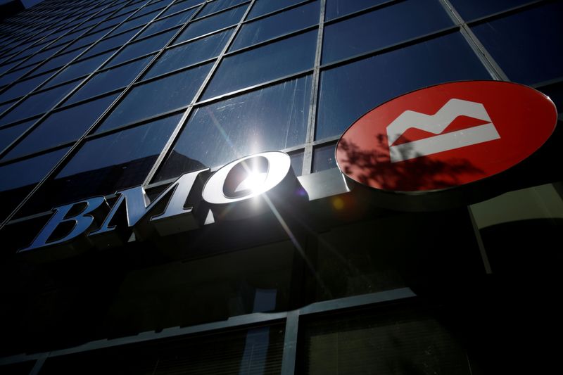 &copy; Reuters. FILE PHOTO: A Bank of Montreal (BMO) sign is seen outside of a branch in Ottawa