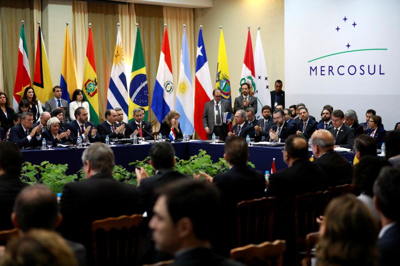 &copy; Reuters. Mercosur trade bloc summit in Bento Goncalves