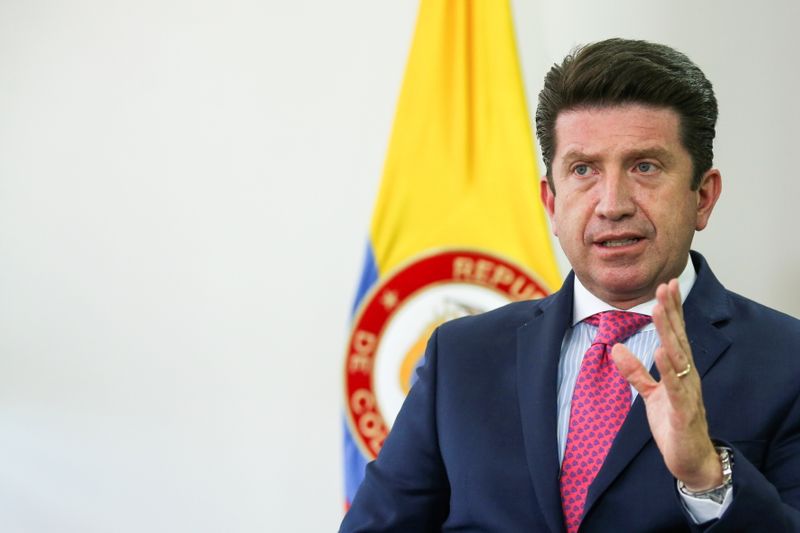 &copy; Reuters. Ministro da Defesa da Colômbia, Diego Molano