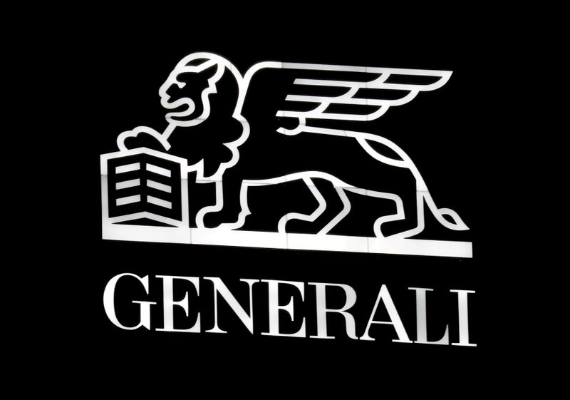 &copy; Reuters. FILE PHOTO: The Generali logo is seen on the company&apos;s building in Milan, Italy