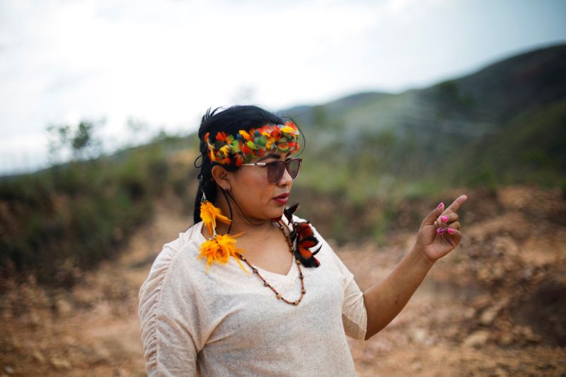 &copy; Reuters. Irisnaide Silva na reserva Raposa Serra do Sol