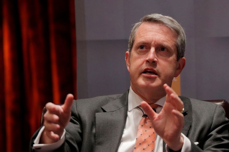 &copy; Reuters. FILE PHOTO: Federal Reserve Vice Chairman for Supervision Randal Quarles addresses the Economic Club of New York in New York