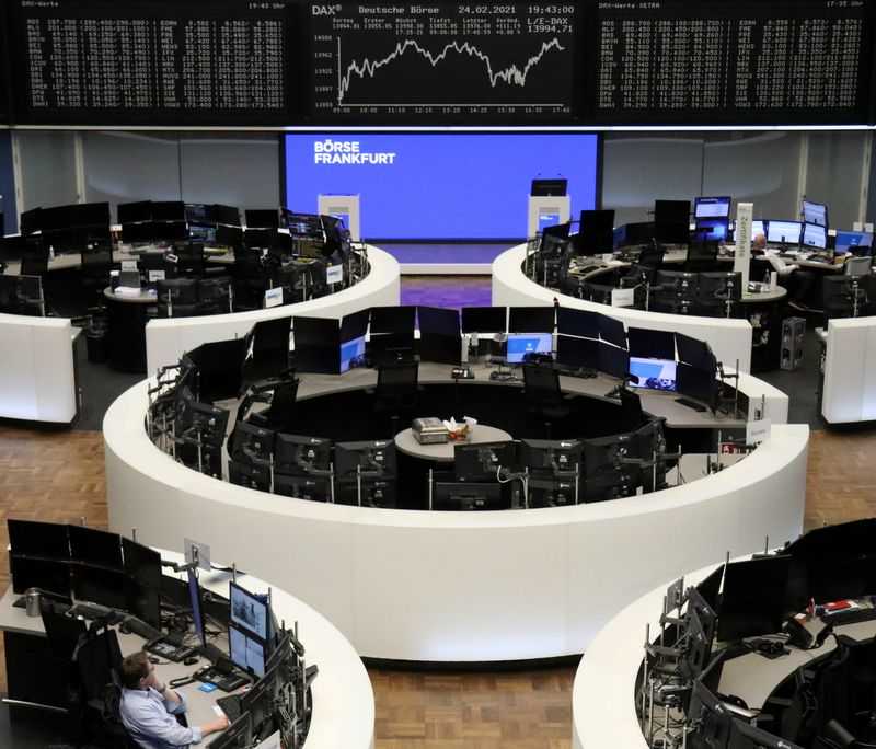 &copy; Reuters. Gráfico do índice DAX na Bolsa de Valores de Frankfurt