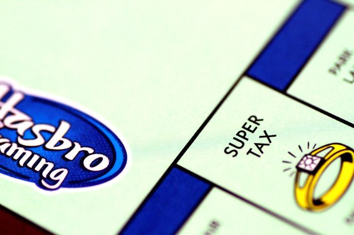 &copy; Reuters. Illustration photo of a Monopoly board game by Hasbro Gaming