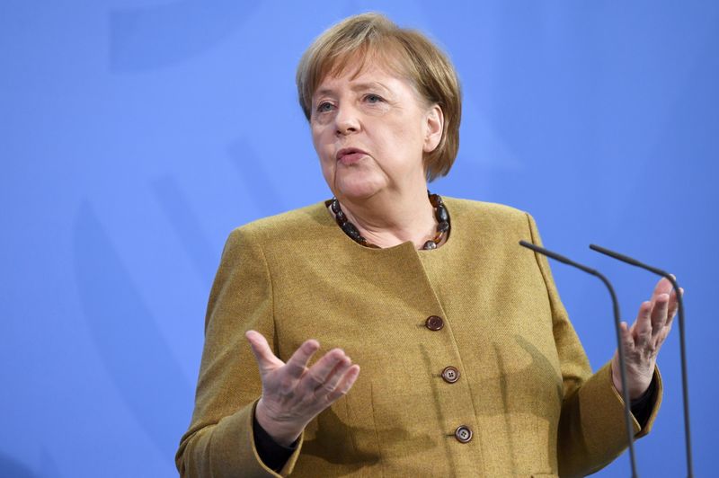 &copy; Reuters. Chanceler alemã, Angela Merkel, em Berlim