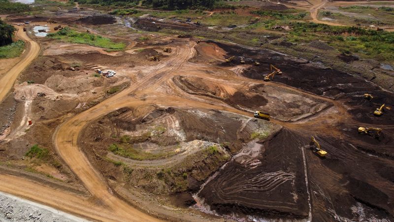 © Reuters. Vista da área da barragem de Brumadinho