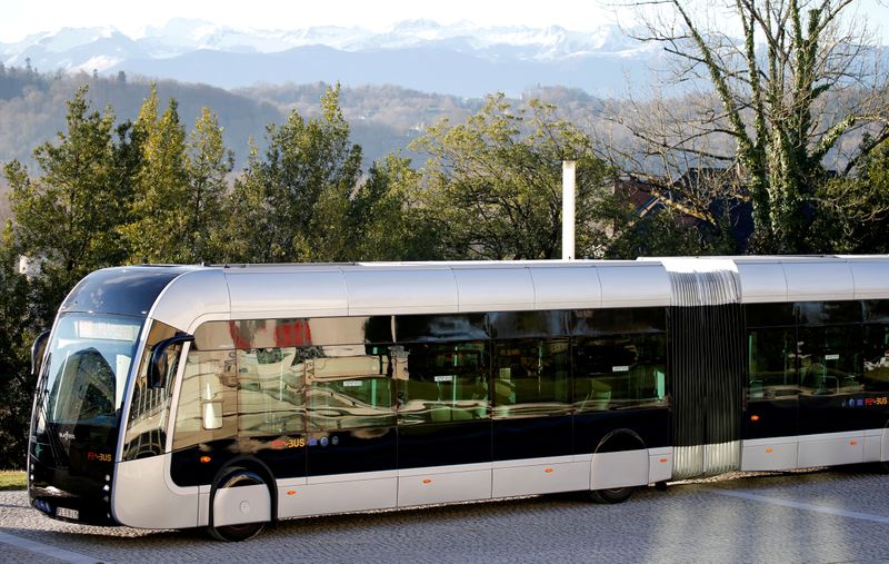 &copy; Reuters. Un autobús de hidrógeno Febus en Pau, Francia