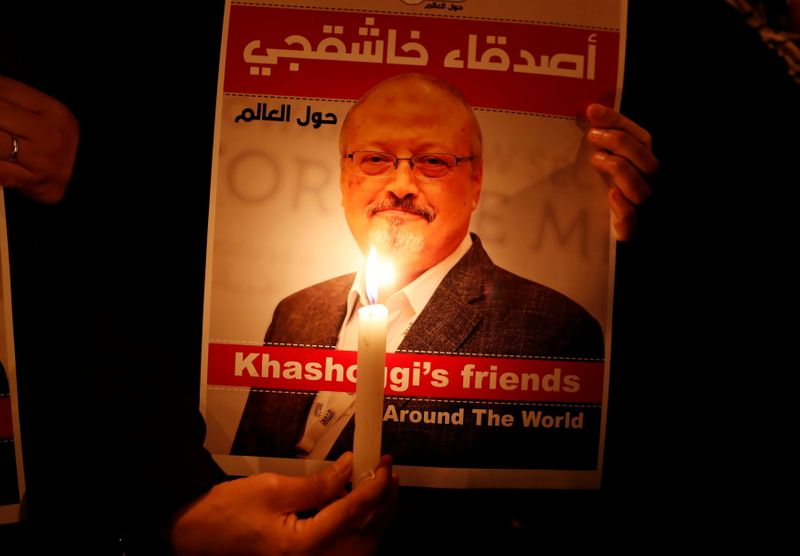 &copy; Reuters. Homenagem a Jamal Khashoggi em Istambul