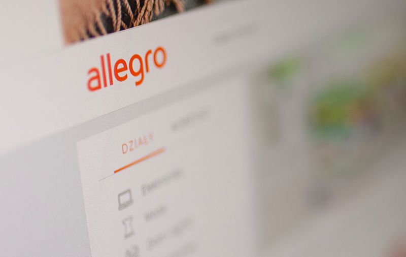 &copy; Reuters. FILE PHOTO: Allegro website is displayed in this illustration