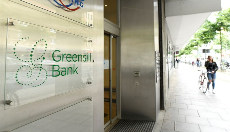 &copy; Reuters. FILE PHOTO: The Greensill Bank is pictured in downtown Bremen