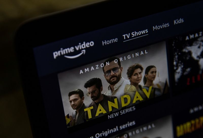 &copy; Reuters. A poster of Tandav, a web series is seen on Amazon Prime Video streaming service website in this illustration picture