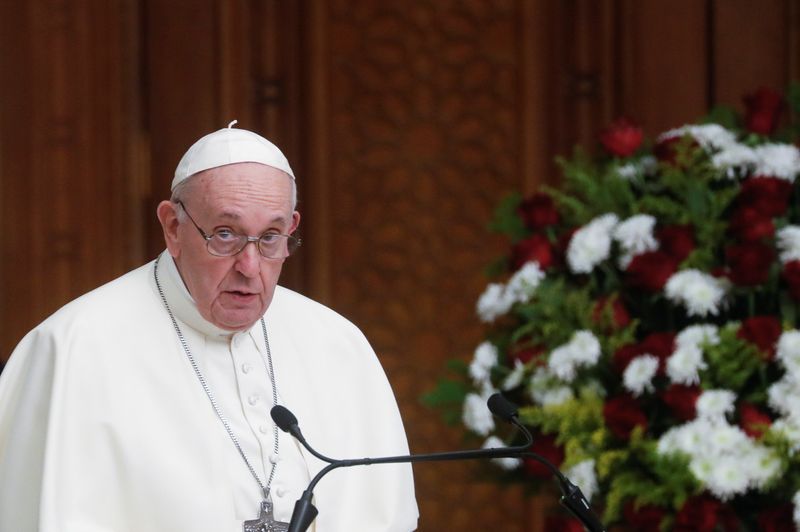 &copy; Reuters. Pope Francis visits Iraq