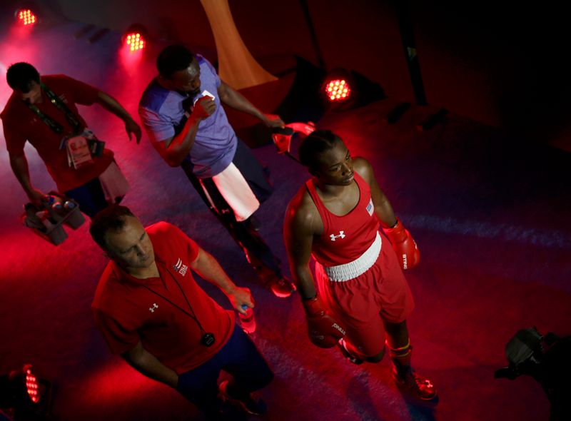 &copy; Reuters. Boxing - Women&apos;s Middle (75kg) Final Bout 270