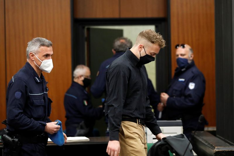 &copy; Reuters. Trial for the murder of the Italian Carabinieri paramilitary police officer Mario Cerciello Rega, in Rome