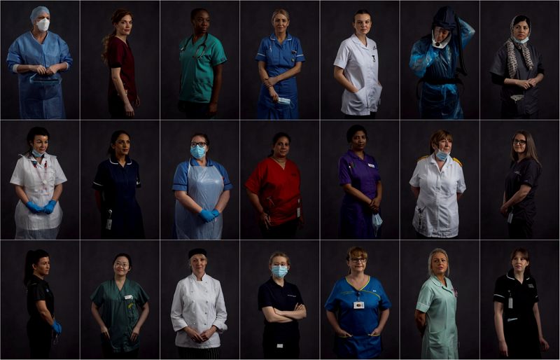 © Reuters. International Women's Day NHS Portraits