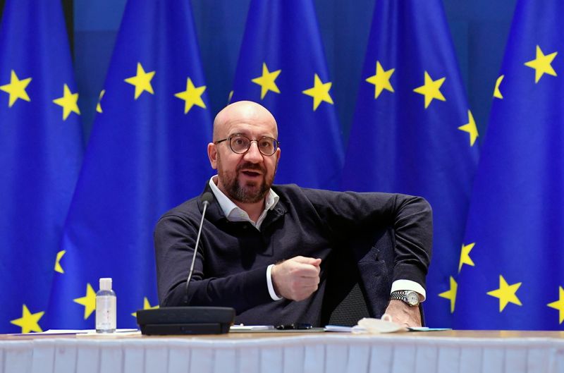 &copy; Reuters. Il presidente del Consiglio europeo Charles Michel  a Bruxelles